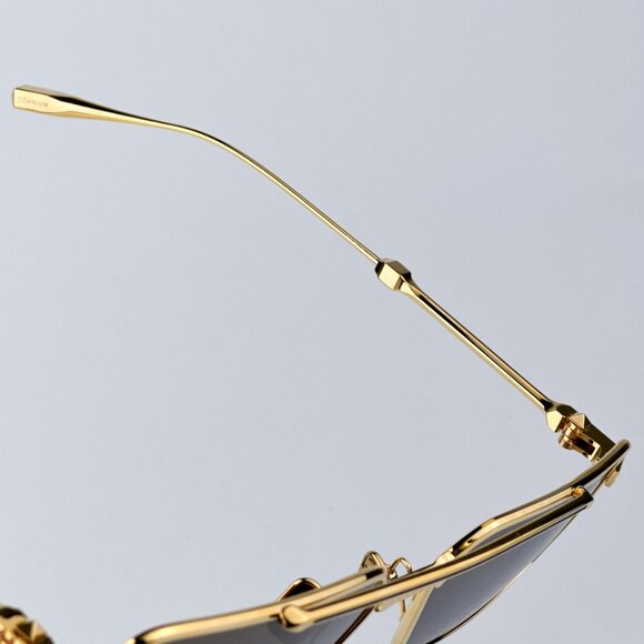 Valentino V-SEI VLS 111B 58 Women Sunglasses Titanium Gold Brown Gradient Mirror - Picture 11 of 12